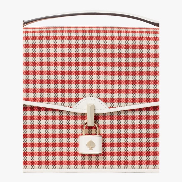 Kate Spade Locket Plaid Large Flap Shoulder Bag - Picture 4 of 10